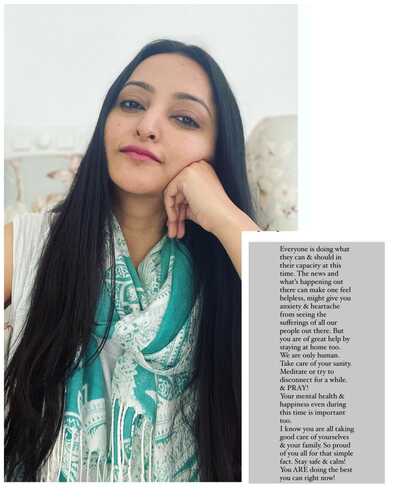 Meghana Gaonkar puts the spotlight on mental health in her recent post