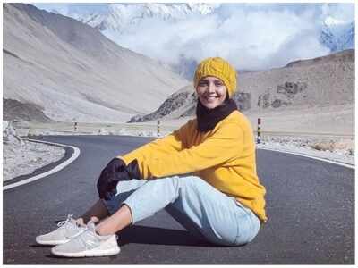 "Our trip to Ladakh was to shoot montages for the 'Ninadene Januma' song," shares Milana Nagaraj