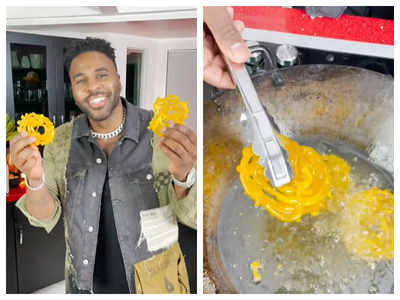 American Singer Jason Derulo made jalebis, netizens are thrilled!