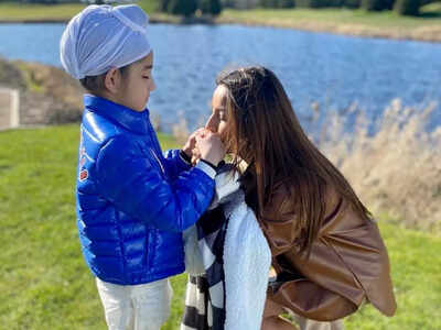Shehnaaz Gill's on-screen son Shinda Grewal shares a heart-melting new BTS photo from film set