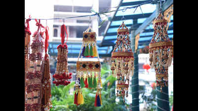 Gurgaon's Arjun Marg market transforms into a one-stop festive shop