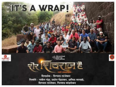 Digpal Lanjekar wraps up the shooting of his historical film 'Sher Shivraj Hai'; shares a group photo with the team