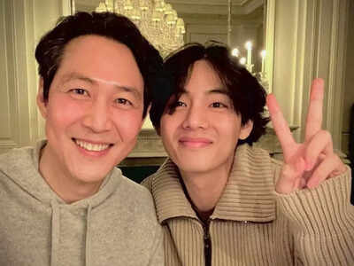 Ahead of BTS star V's birthday 'Squid Game' actor Lee Jung Jae shares a cool selfie