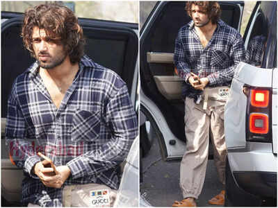Vijay Deverakonda shows off his Liger mane as he returns to Hyderabad from Goa vacay