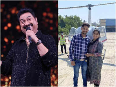 Kumar Sanu gives a spectacular surprise to Sa Re Ga Ma Pa’s contestant Sanjana and her husband; arranges a chopper ride for the couple