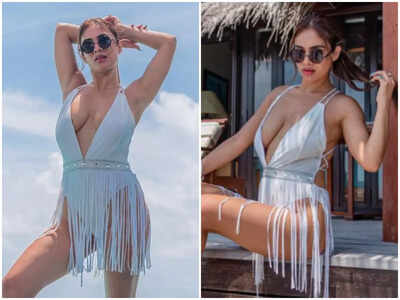 Neha Malik raises the temperature with her monokini pics from the beach vacay