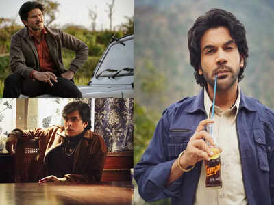 The posters of Rajkummar Rao, Dulquer Salmaan and Adarsh Gourav from 'Guns & Gulaabs' is out