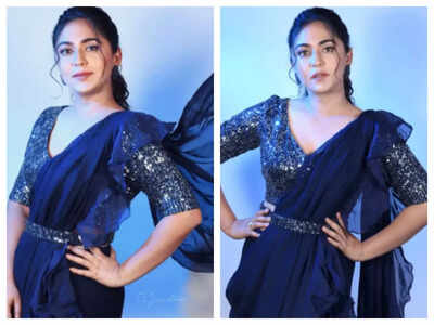 Mrunmayee Deshpande looks absolutely stunning in THIS blue saree; See pics