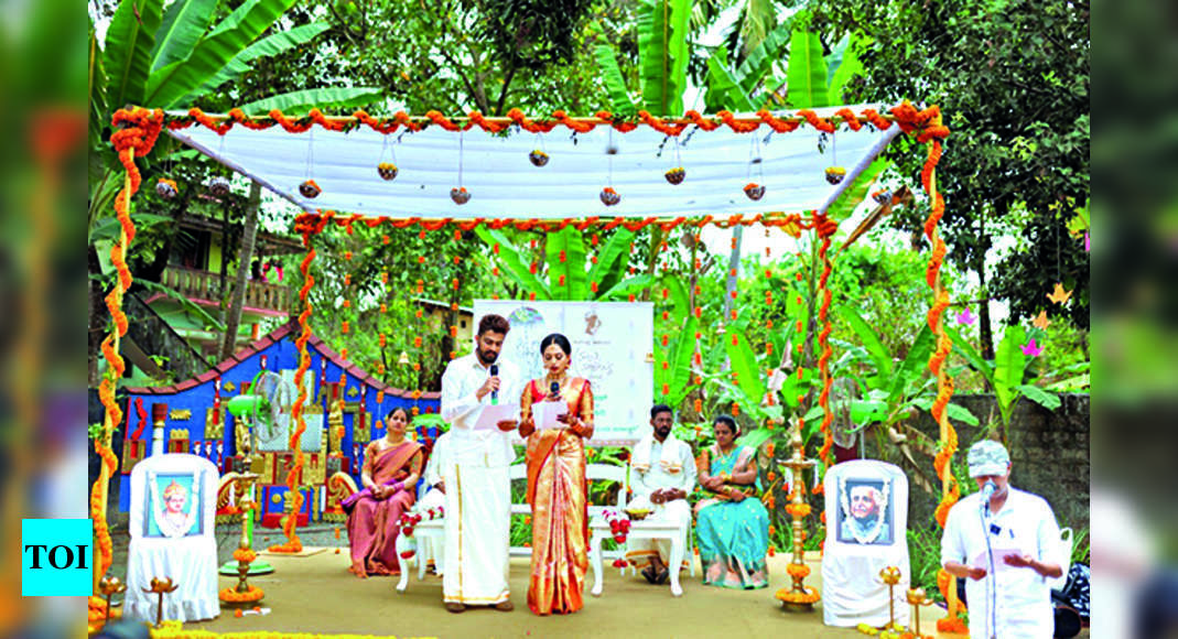 Mantra Mangalya Mluru Couple Opts For Mantra Mangalya Wedding