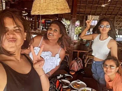 Neha Gowda, Anupama Gowda, and Ishitha Varsha enjoy their vacation in Goa