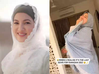 Gauahar Khan makes funny reel on last Sehri of Ramadan 2022; congratulates all Rozedaars for their efforts
