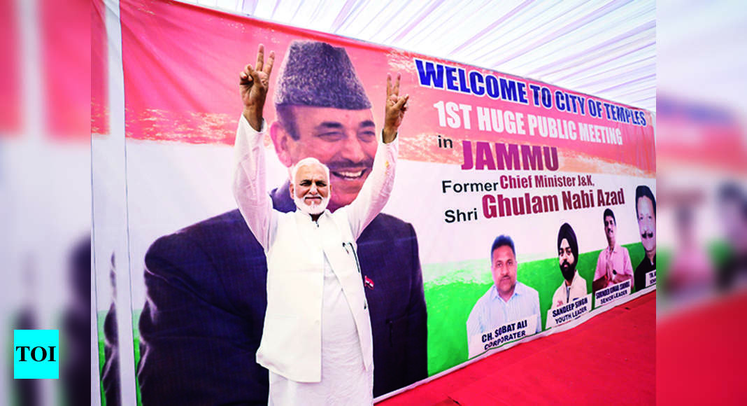 Azad Ghulam Nabi Azad All Set For Azads 1st Public Rally In Jammu