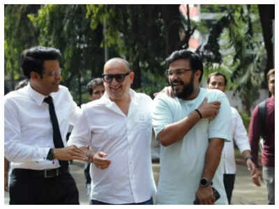 Manoj Bajpayee is all smiles in the on-set pictures of his courtroom drama