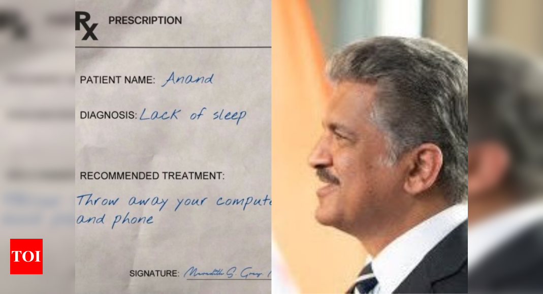 Anand Mahindra Gives Hilarious Reply To Viral Medical Prescription On