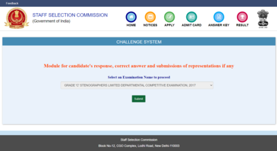Ssc Ssc Steno Answer Key Answer Key Released For Stenographer