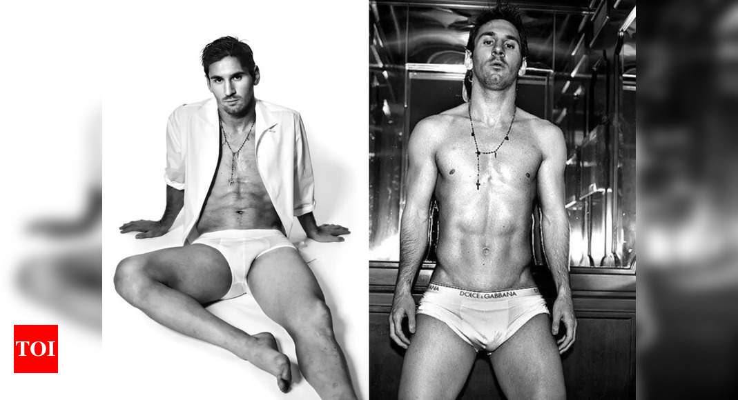 Lionel Messi S Old Underwear Shoot Goes Viral Post World Cup Win Times Of India