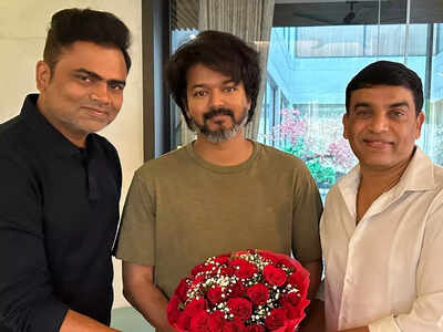 Dil Raju and Vamshi Paidipally meet Vijay to thank the Varisu actor; the 'Thalapathy 67' look revealed