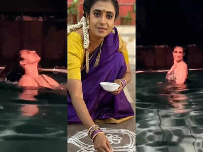 Intinti Gruhalakshmi actress Kasthuri Shankar gives a befitting reply to a netizen who age-shamed her