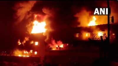 Massive fire breaks out in industrial unit in Gujarat's Umargam