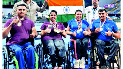 Bhavina clinches 3 gold at Egypt Para TT meet