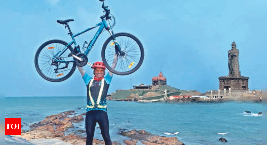 Karnataka S Dharwad Resident Does Kashmir To Kanyakumari Ride In