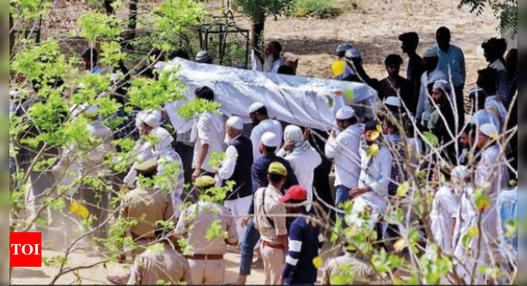 Up Atiq Ahmed S Son Asad Was Laid To Rest Earlier In The Day