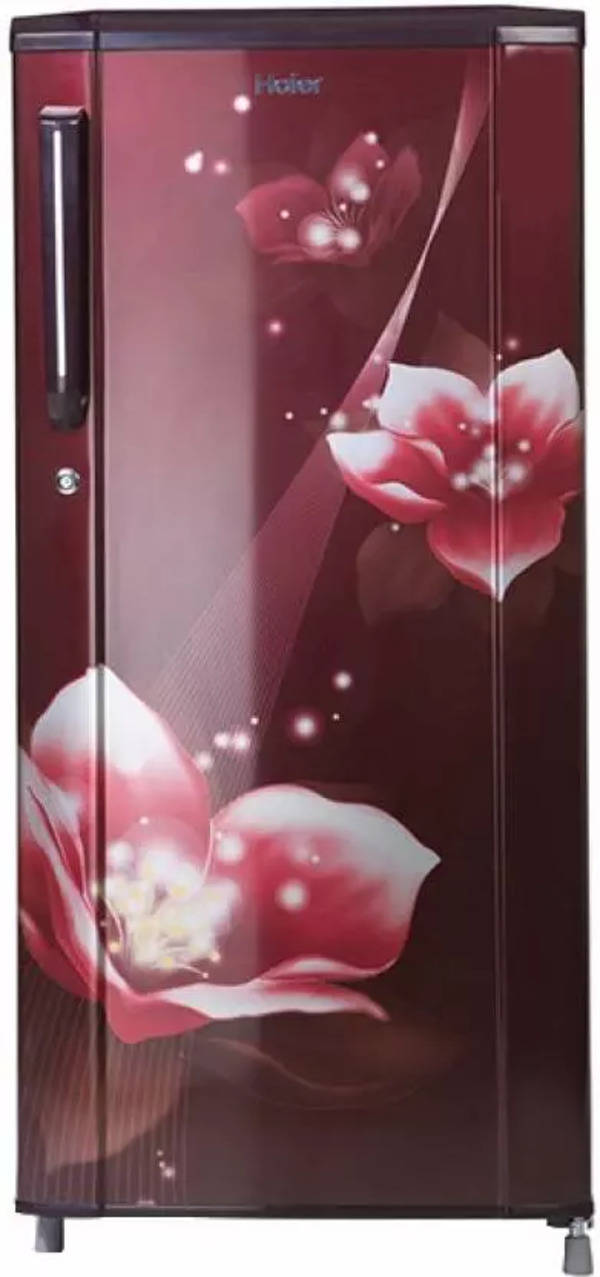 Haier 190 L Direct Cool Single Door 3 Star Refrigerator Red Magnolia