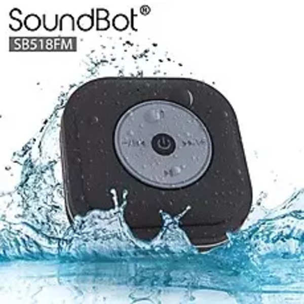 Soundbot Sb Fm Shower Bluetooth Speaker Black Mono Channel Photo