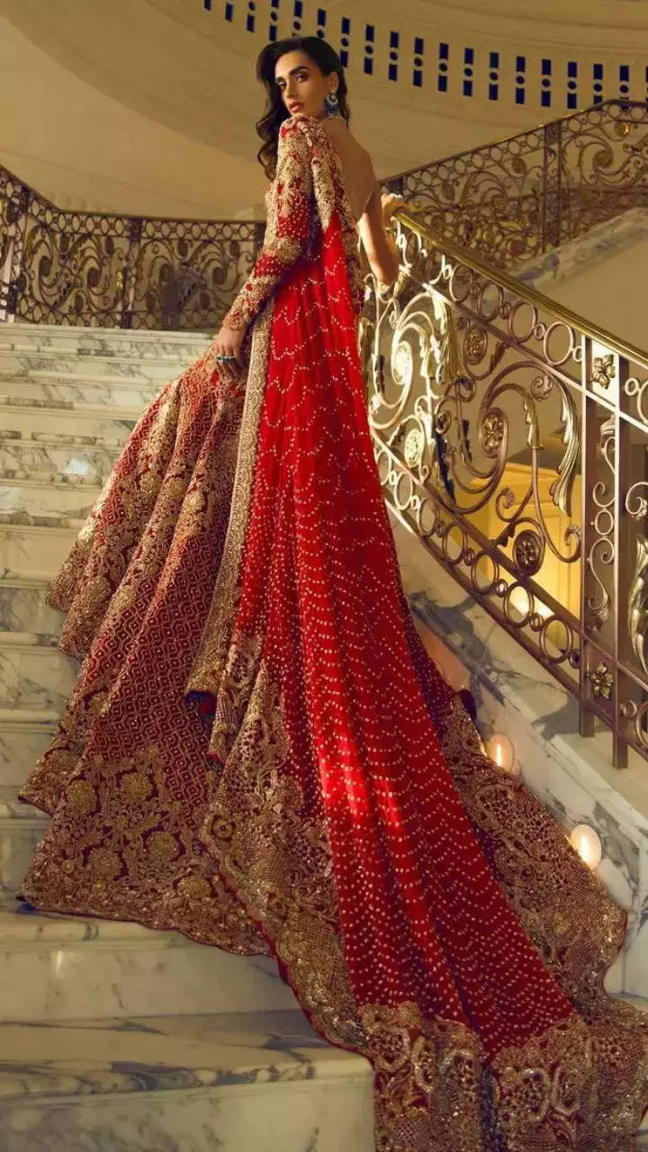Pakistani Bridal Lehenga with Short Shirt Dress #BS514 | Pakistani bridal  lehenga, Pakistani bridal, Bridal lehenga