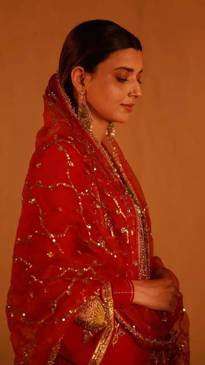 Nimrat Khaira inspires Karwa Chauth fashion goals in stunning red suit
