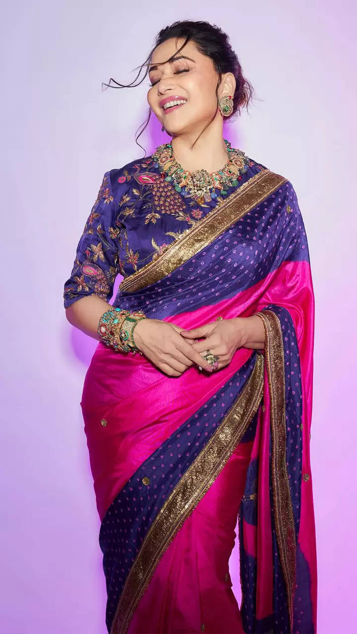 Purple & Pink Pure Silk Patola Saree Zari Weaving With Blouse – Bahuji -  Online Fashion & Lifestyle Store