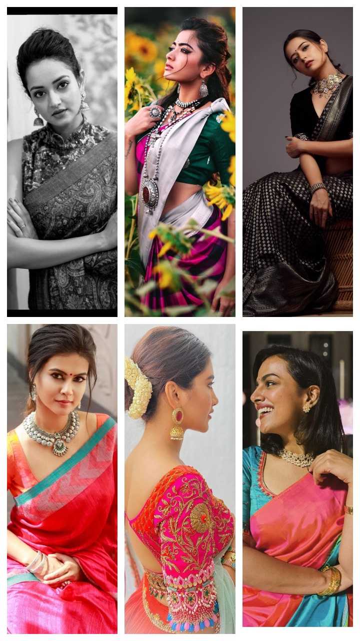 Top 20 Trendy Designer Silk Saree blouse Designs