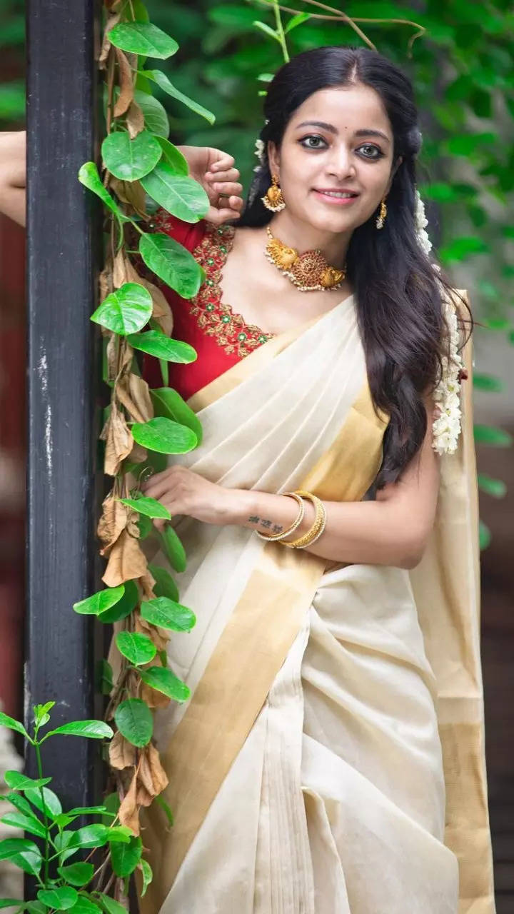 Onam 2025 saree jewellery