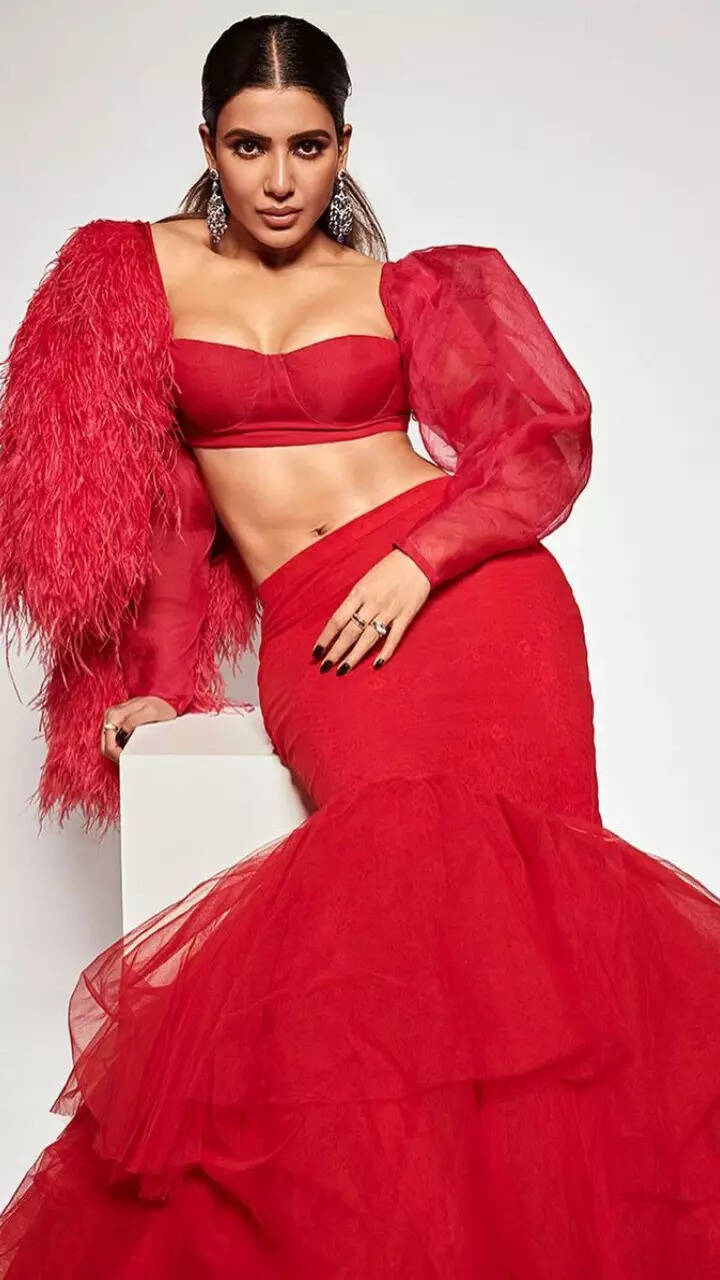 10 times Samantha Ruth Prabhu looked ravishing in red outfits | Times of  India