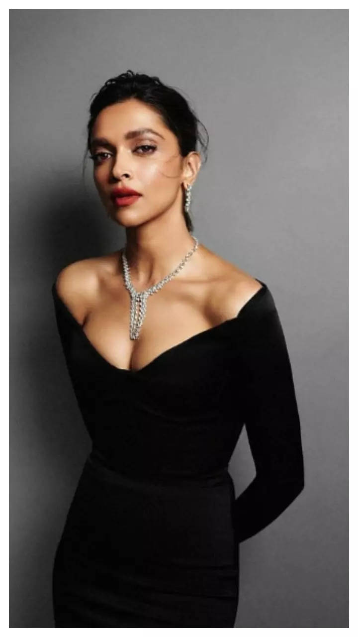 deepika padukone in black dress photoshoot