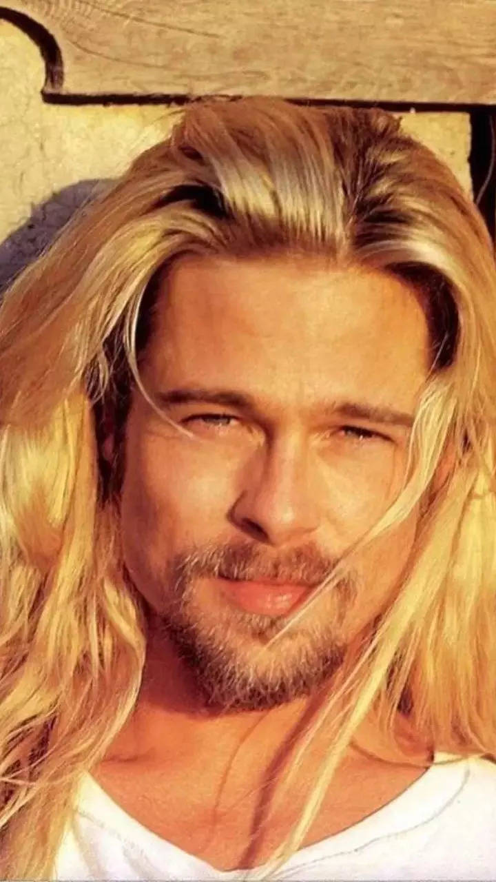 Pin by Cletus  on Actor Brad Pitt  Brad pitt long hair Guy haircuts  long Men blonde hair