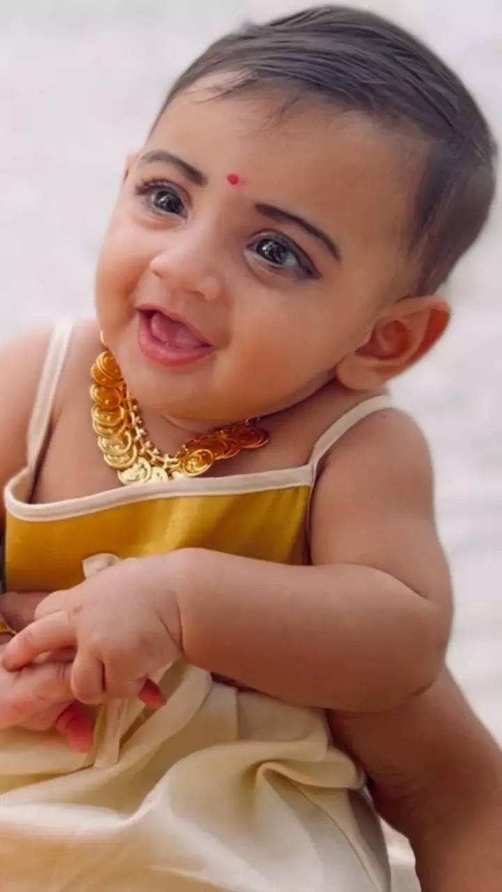 Cute pictures of Arjun-Sowbhagya's baby girl Sudharshana | Times ...