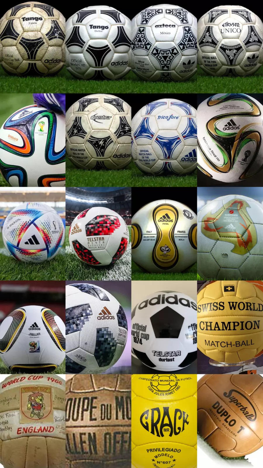 From 1930 to 2022: The history of match balls at the FIFA World Cup