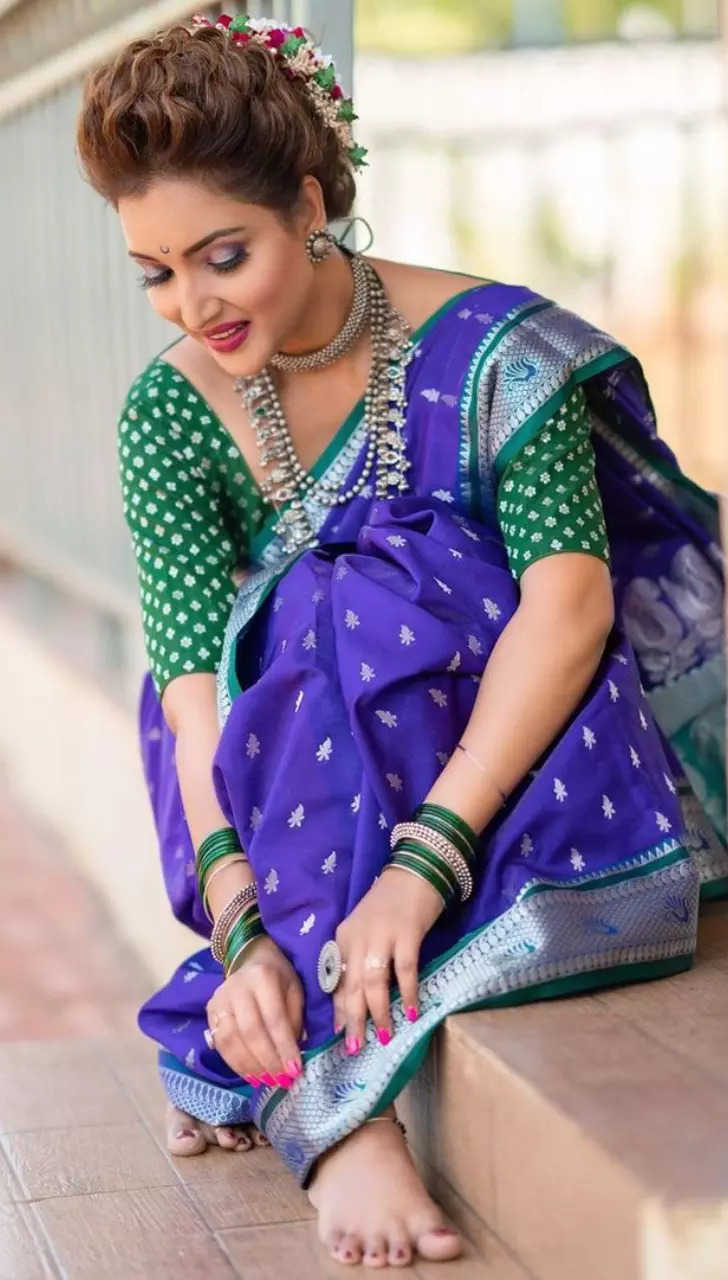 Ghum Hai Kisikey Pyaar Meiin Fame Aishwarya Sharma Turns 'Marathi Mulagee'  As She Dons Her Nauvari saree | Check Pics