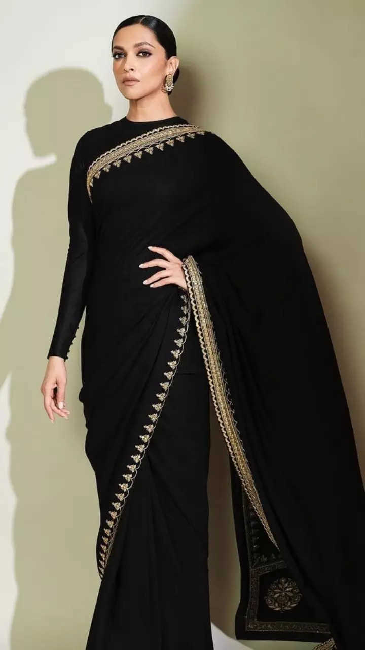 Bollywood Style Partywear Black Elinor Saree – Cygnus Fashion