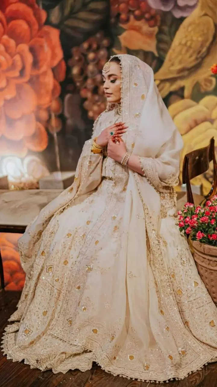 Maya Ali's Stylish Bridal Look Book For Nikah Brides | Muslim Bridal Looks  | Trendy Lehenga Designs