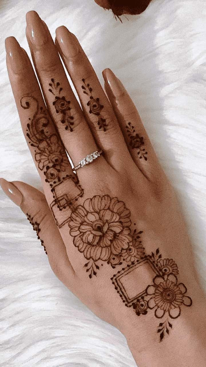 30 Beautiful Henna Designs : Floral On Modern Lines 1 - Fab Mood | Wedding  Colours, Wedding Themes, Wedding colour palettes