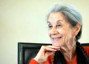 Nobel Prize for literature laureate Nadine Gordimer attends a memorial for