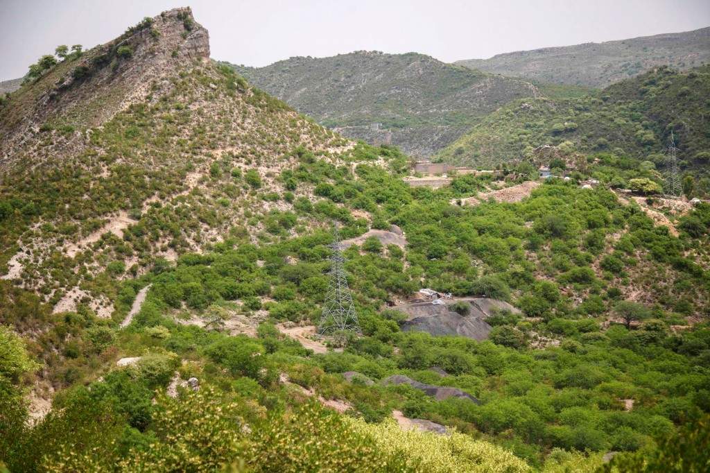 Hills which contain coal are seen in Choa Saidan Shah, Punjab province
