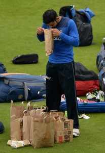during a nets session at Headingley on September 4, 2014 in Leeds, England.