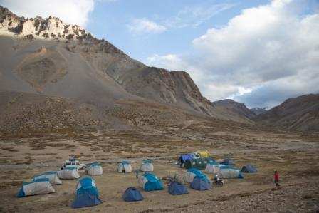 The Sarchu campsite