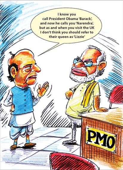 In cartoons: One year of Modi government