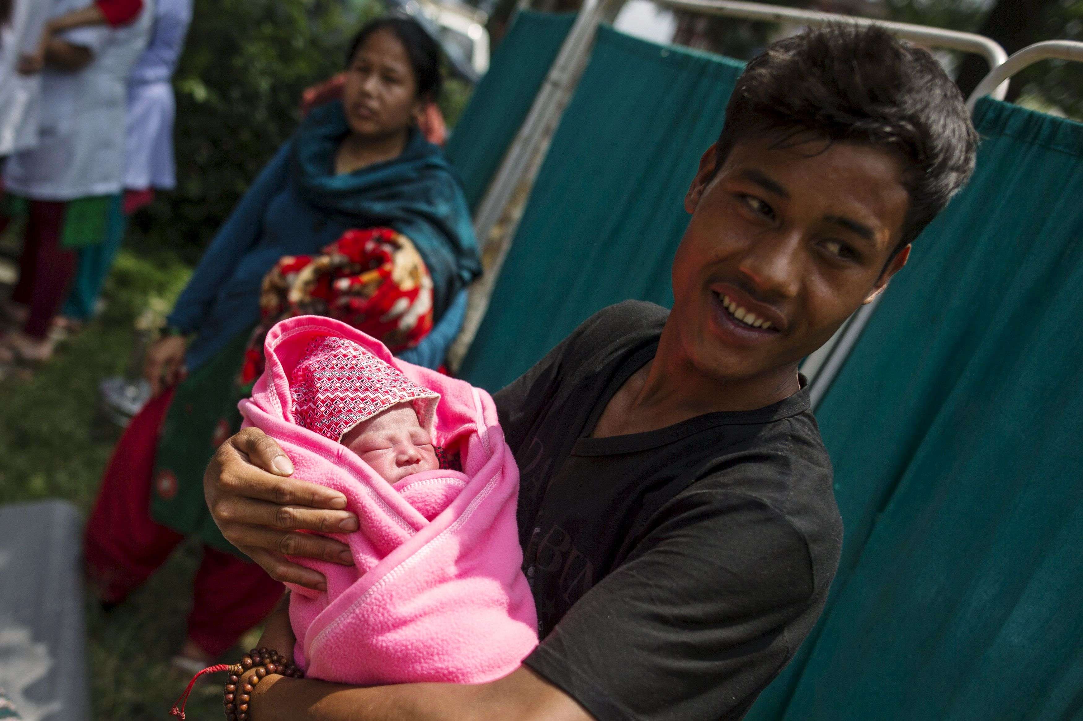 A Picture and Its Story: "Nepal - Birth Amid The Ruins"