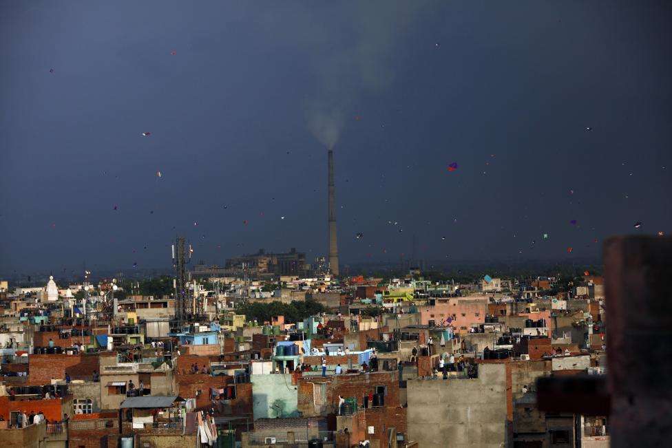 Kites dot the sky during Independence Day celebrations in the old quarters of Delhi. (REUTERS/Mansi Thapliyal/Files)