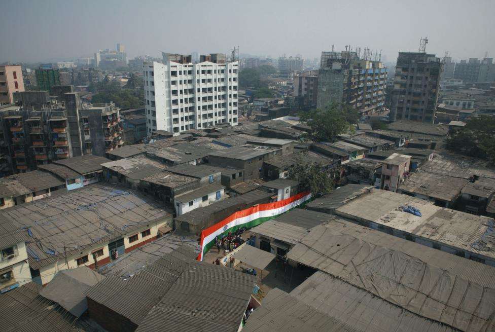 An Indian national flag is pictured in a street in Dharavi, one of Asia's largest slums, in Mumbai. (REUTERS/Danish Siddiqui/Files)